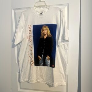LeAnn‎ Rimes 1997 T-Shirt Vintage Country Music Graphic Tee White concert XL